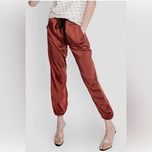 Christina Karin LOUISE SATIN PANT - RUST Size XS